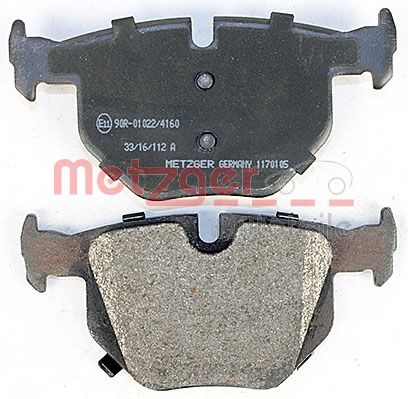 METZGER 1170105 Bremsbelagsatz, Scheibenbremse